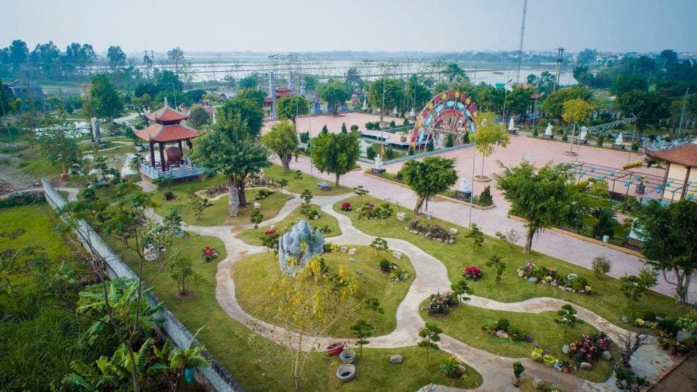To&agrave;n bộ khung cảnh xanh mướt của ch&ugrave;a Ninh Tảo (Nguồn: Ch&ugrave;a Ninh Tảo)